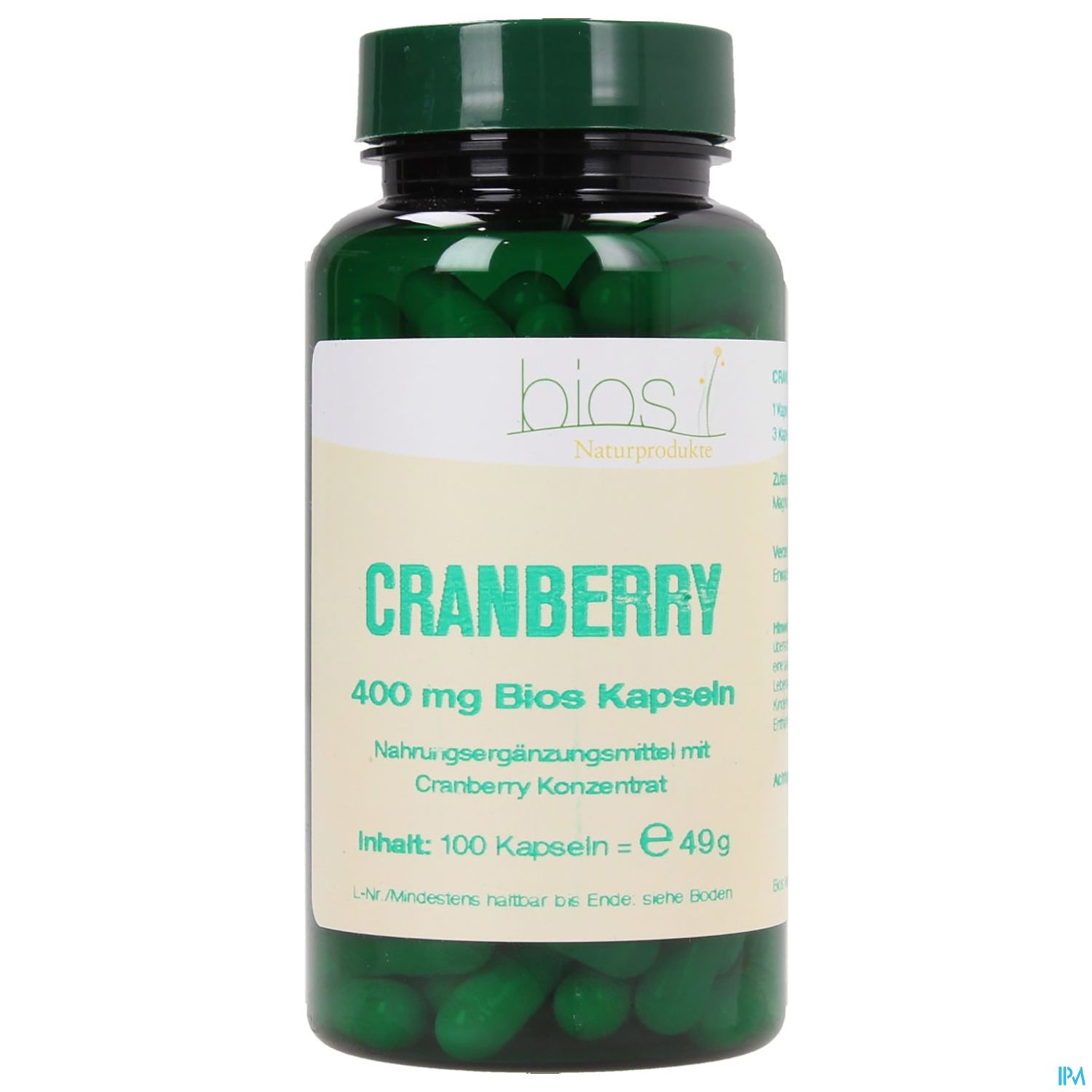 Bios Cranberry 400mg 100 Kapseln