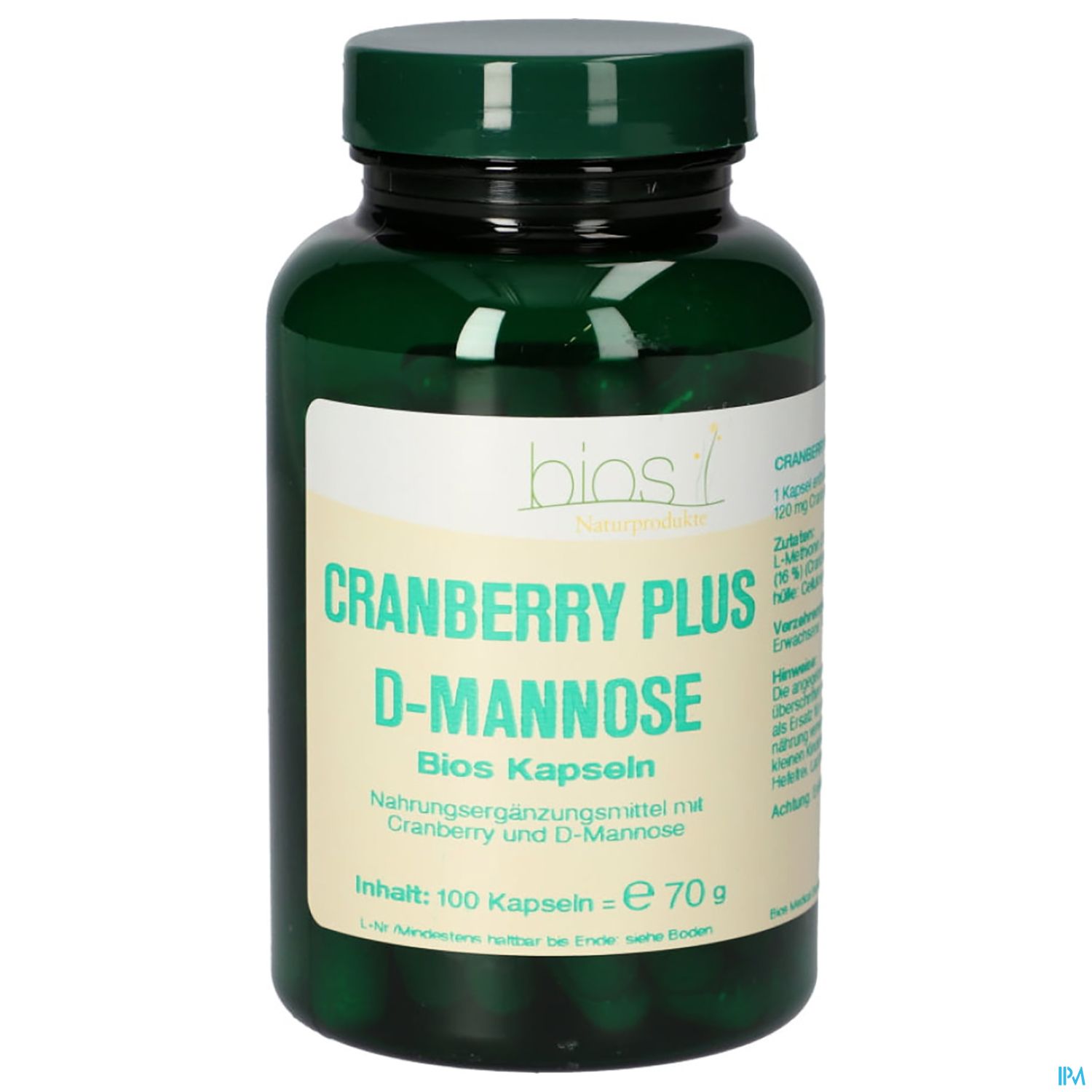 Bios Cranberry Plus D-mannose 100 Kapseln