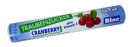 BLOC Traubenzucker Cranberry Vit.C