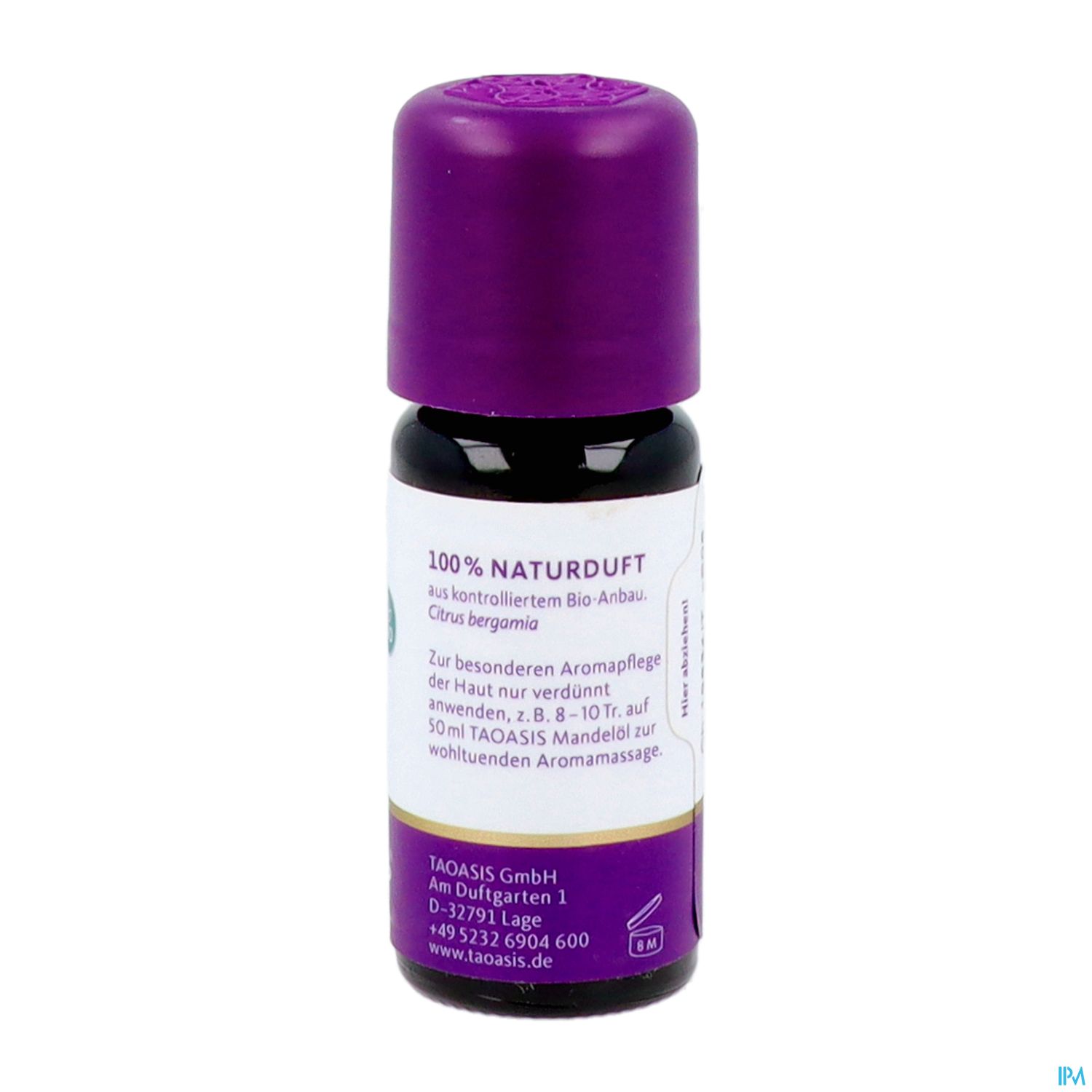 Aetherische Oele Taoasis Bio Bergamotte Furocumarinfrei 10ml