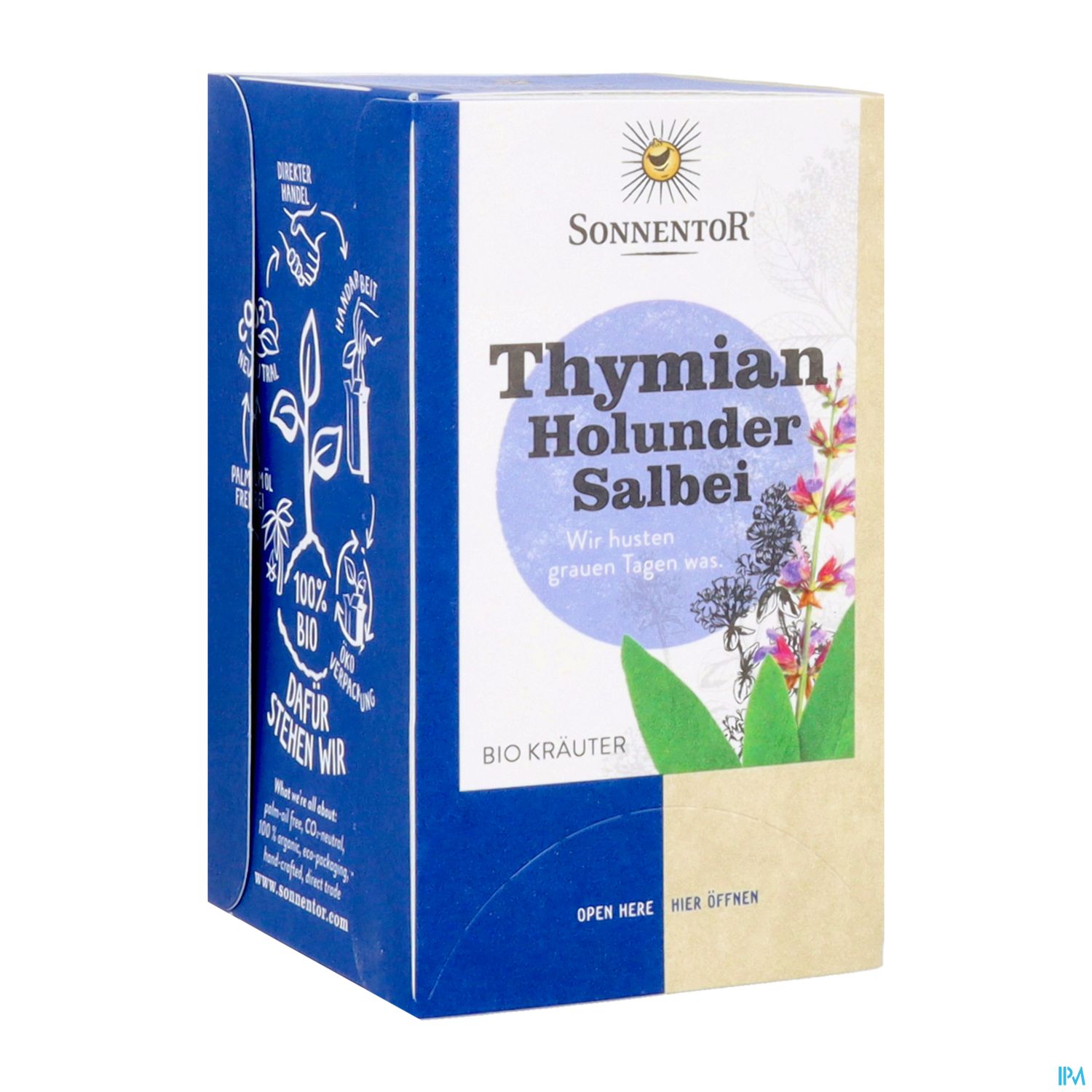 Sonnentor Aufgussbeutel/bio Thymian-holunder-salbei 02337 18st