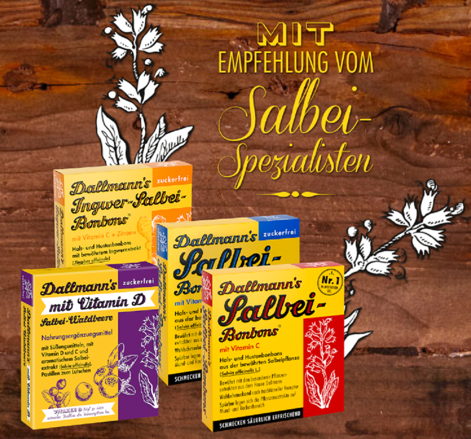 Dallmann Ingwer Salbei Bonbons