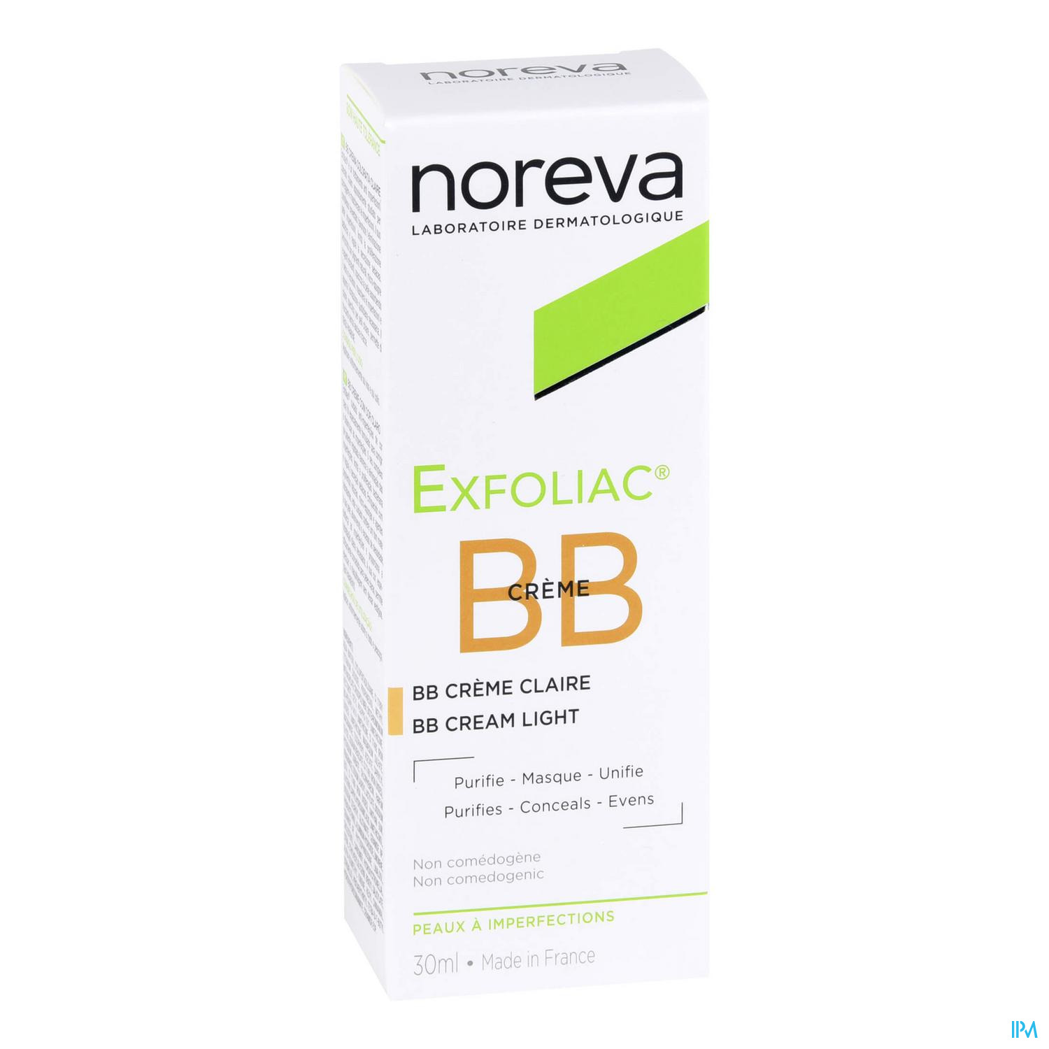 Noreva Exfoliac Getönte Bb-creme Hell 30ml