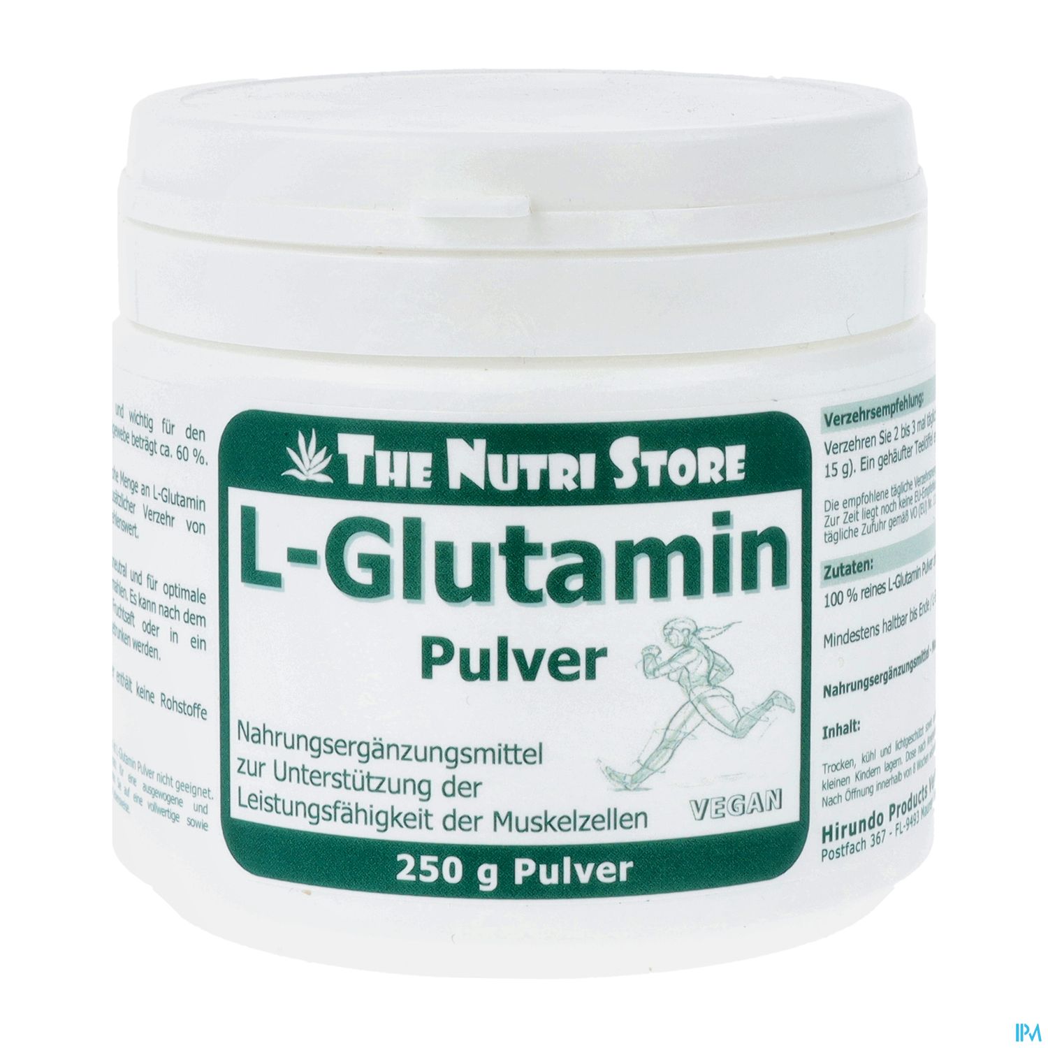 L-glutamin Pulver Rein 100% 250g