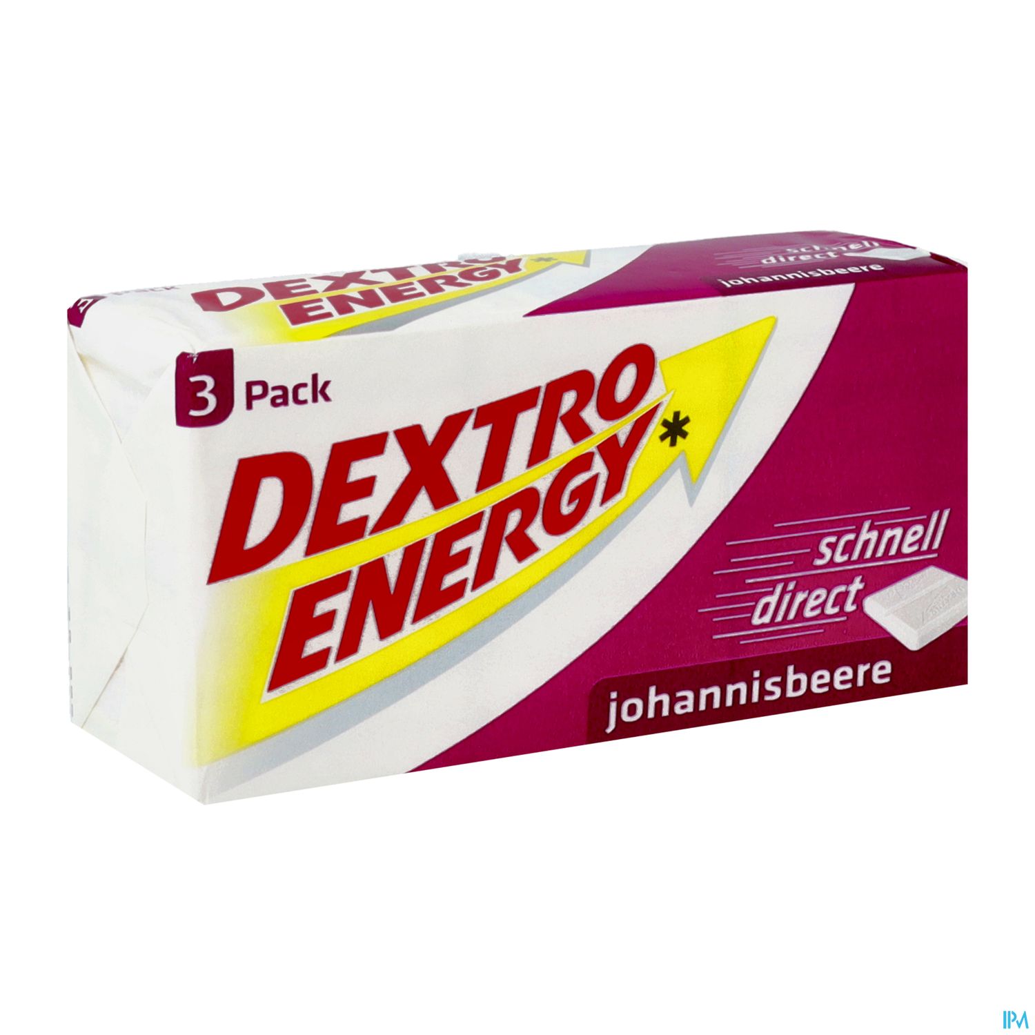 Dextro Energy 3er Wuerfel Johannisbeere 138g