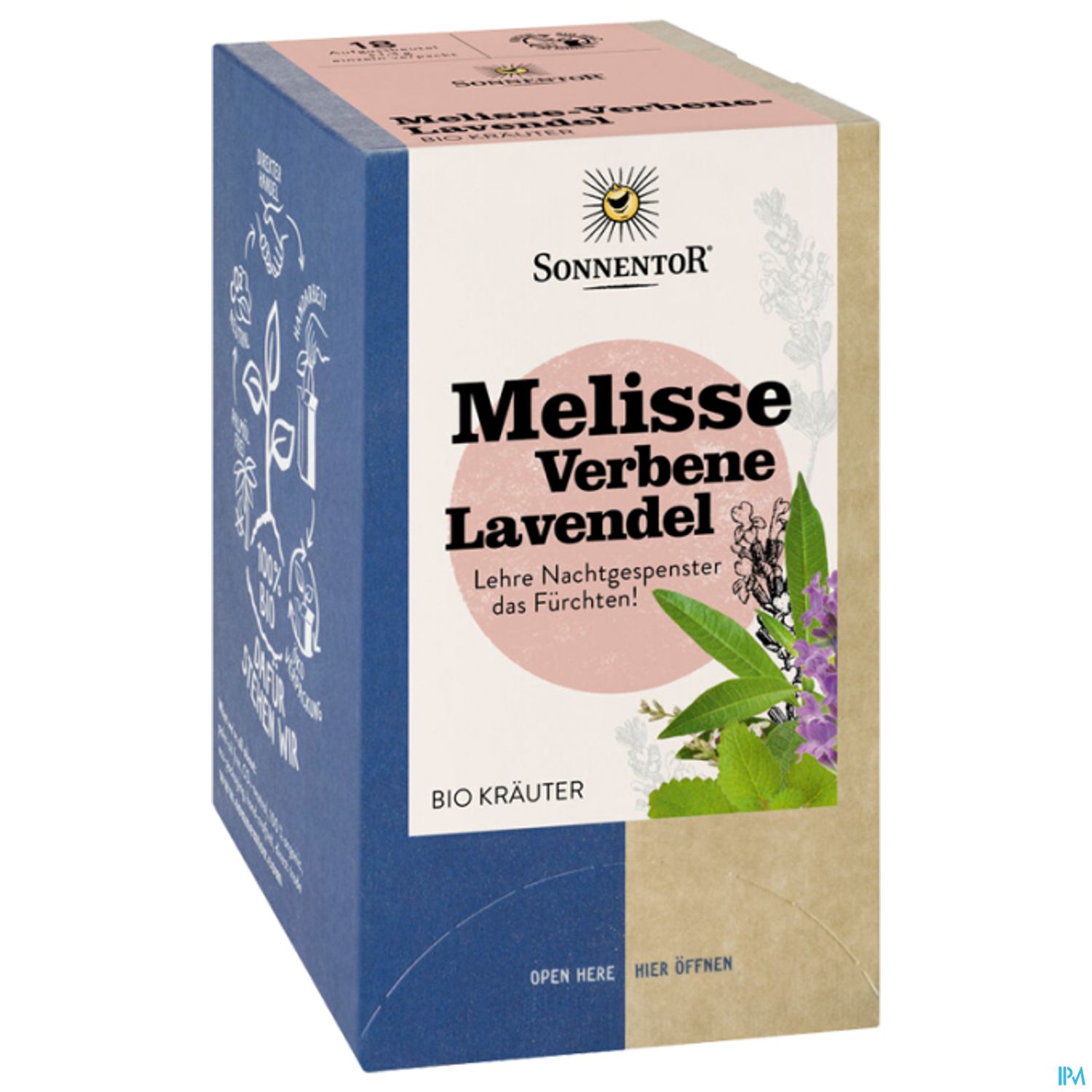 Sonnentor Aufgussbeutel/bio Melisse-verbene-lavendel 02336 18st