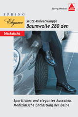 Baumwoll-Kniestrümpfe für Herren 280den weiß Größe 41/42