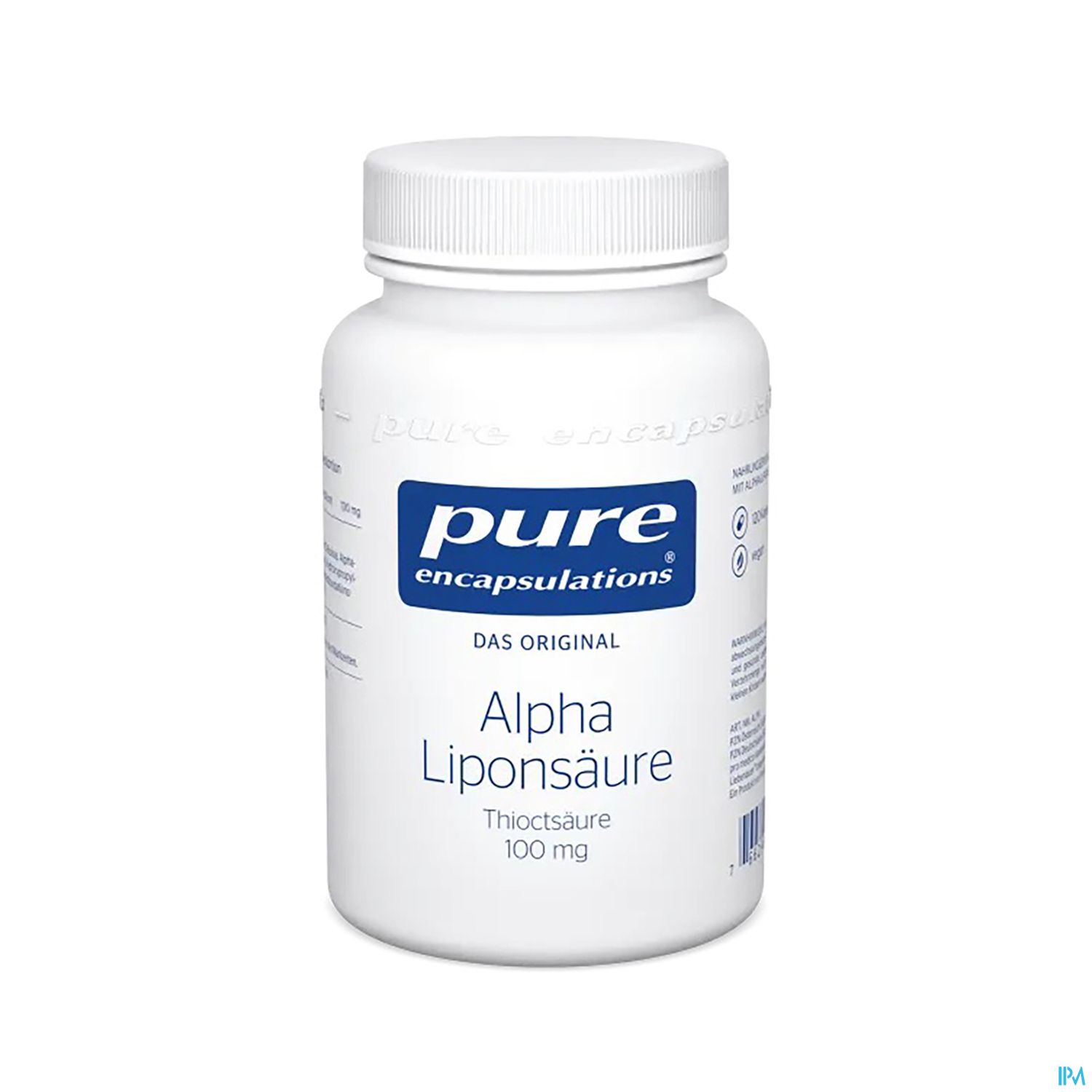 Pure Encapsulations Alpha Liponsäure Thioctsäure 100mg 120 Kapseln