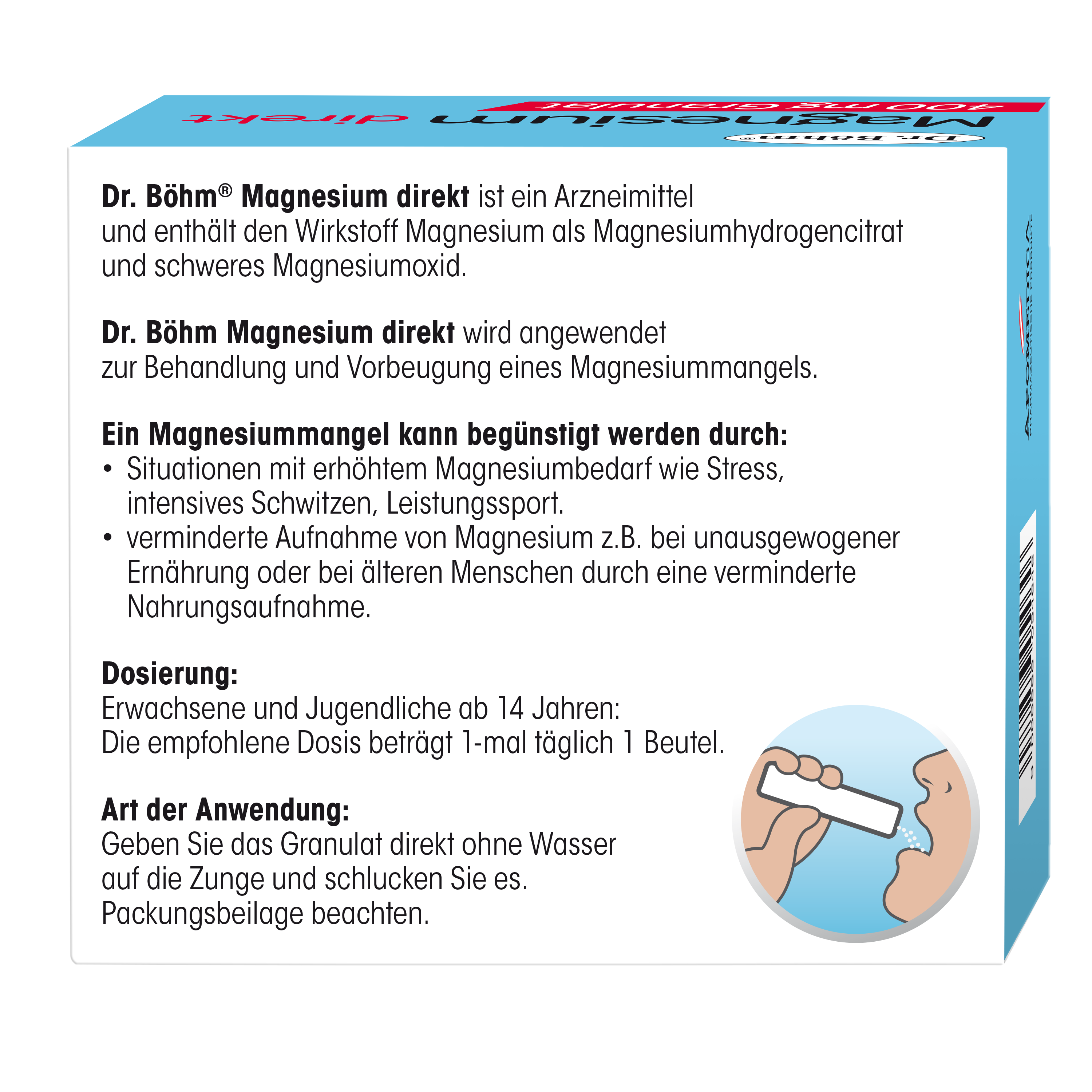 Dr. Böhm Magnesium Direkt Granulat 400mg