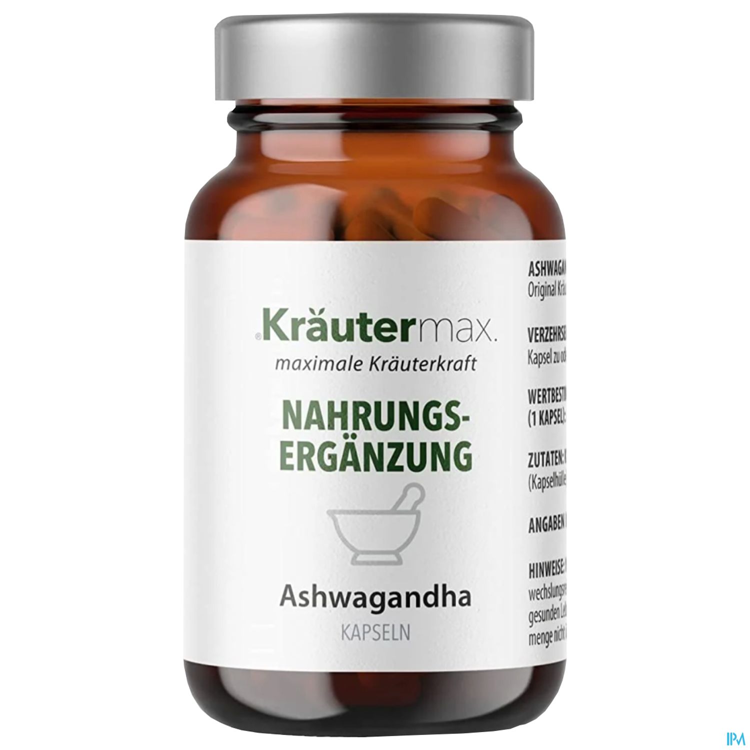 Ashwagandha Extrakt Kapseln 500mg Schlafbeere Lactosefrei, Vegan 60st