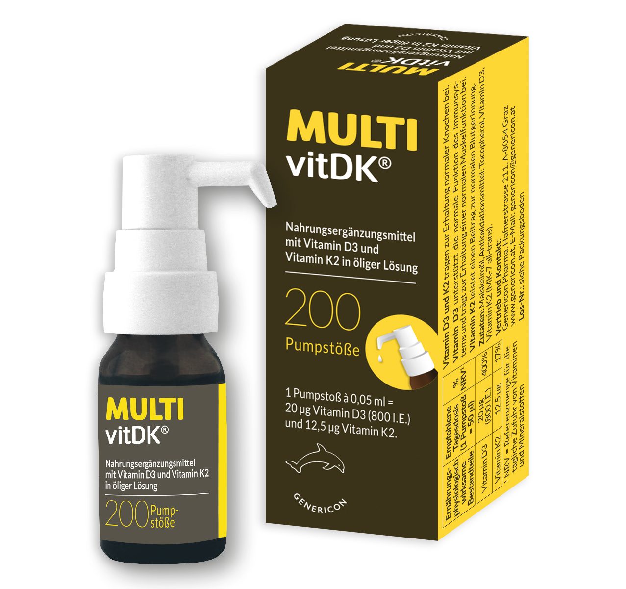 Multi-Vit D3 & K2 Lösung