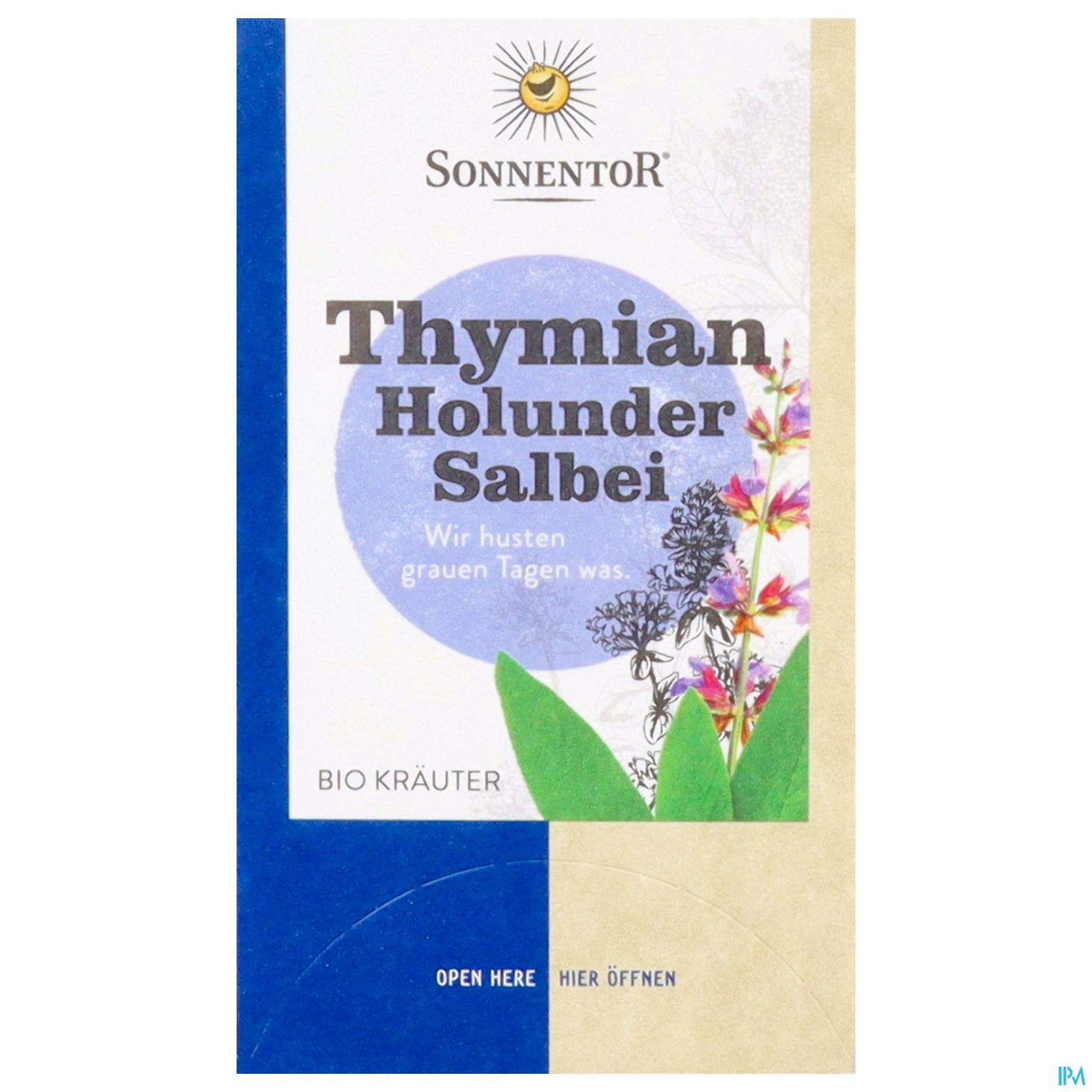 Sonnentor Aufgussbeutel/bio Thymian-holunder-salbei 02337 18st