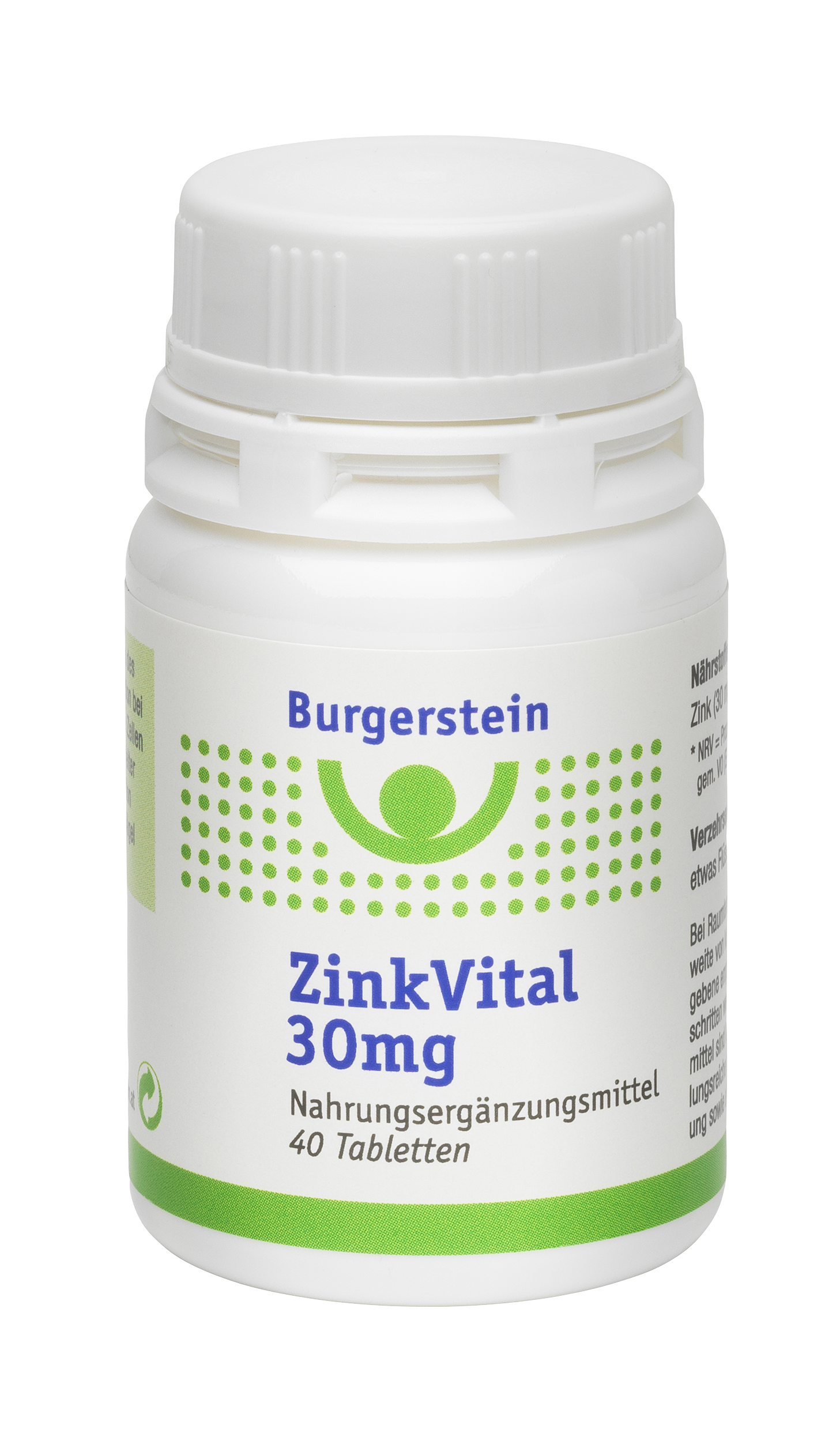 Burgerstein Zink Vital Tabletten 30mg 100 Stück
