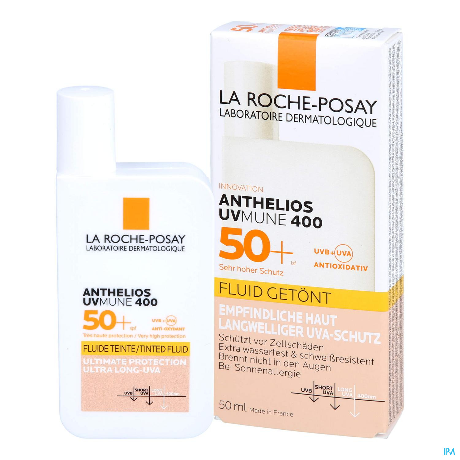 La Roche-Posay Anthelios Invisible Fluid Getönt UVMune 400 LSF 50+