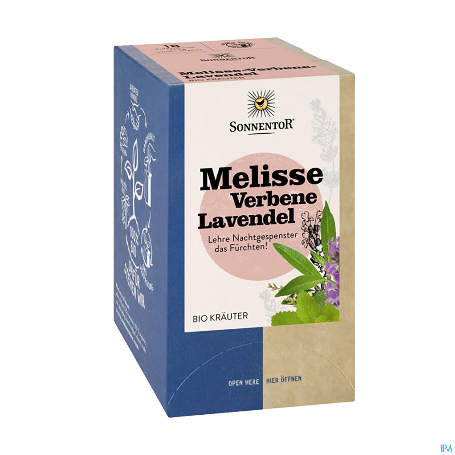 Sonnentor Aufgussbeutel/bio Melisse-verbene-lavendel 02336 18st