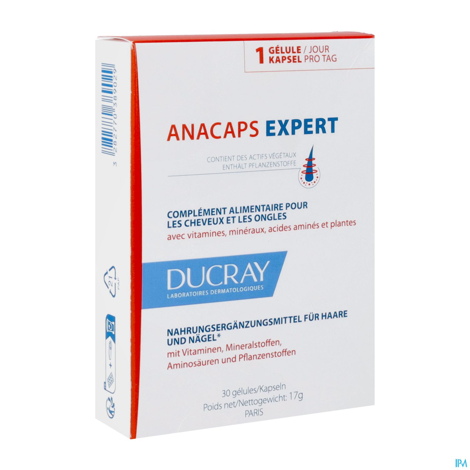 Ducray Anacaps/expert Haarausfall Progressiv 30st