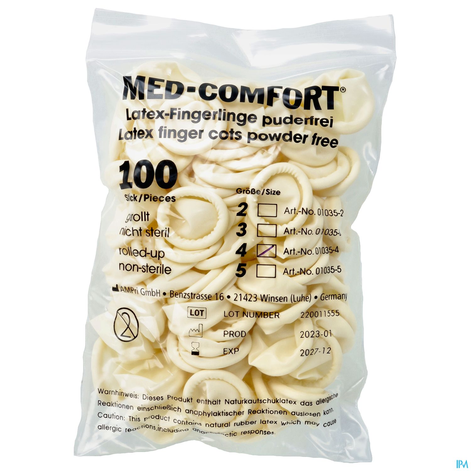 Fingerlinge Kondom Gr 4 100st