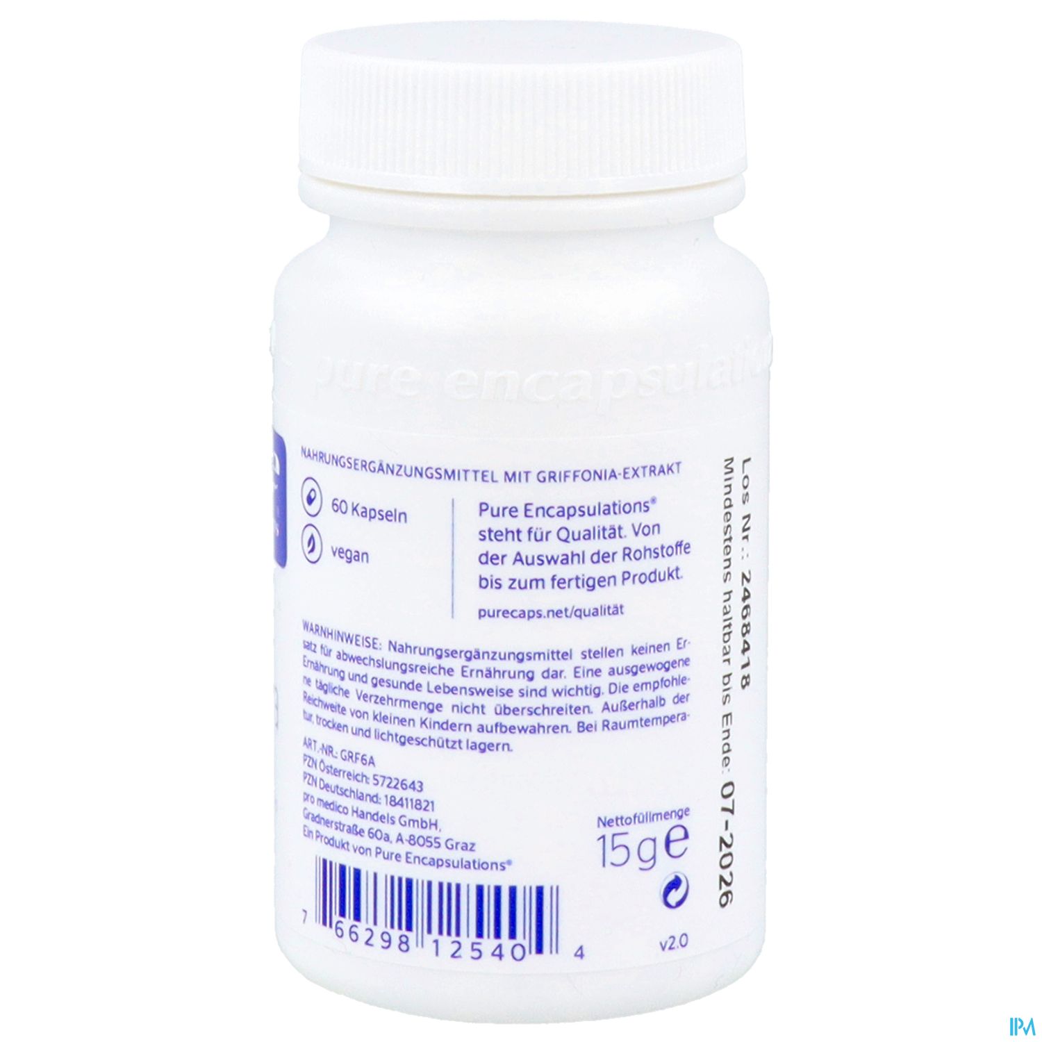 Griffonia Kapseln Pure Encapsulations 60st