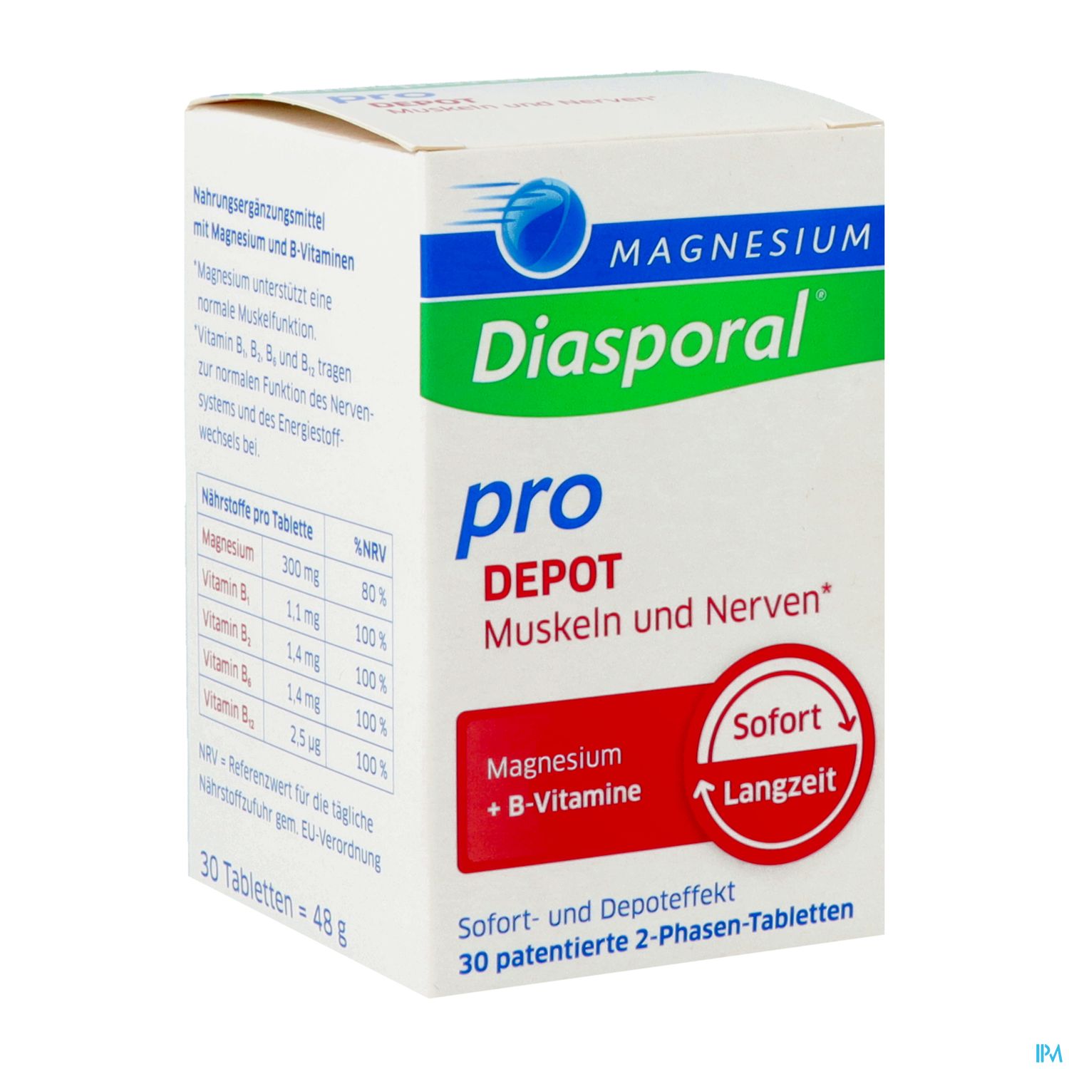 Magnesium Diasporal/pro Depot +b-vitamin Muskel +nerven 30st