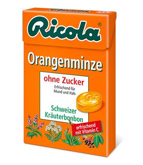 Ricola Orangenminze zuckerfrei