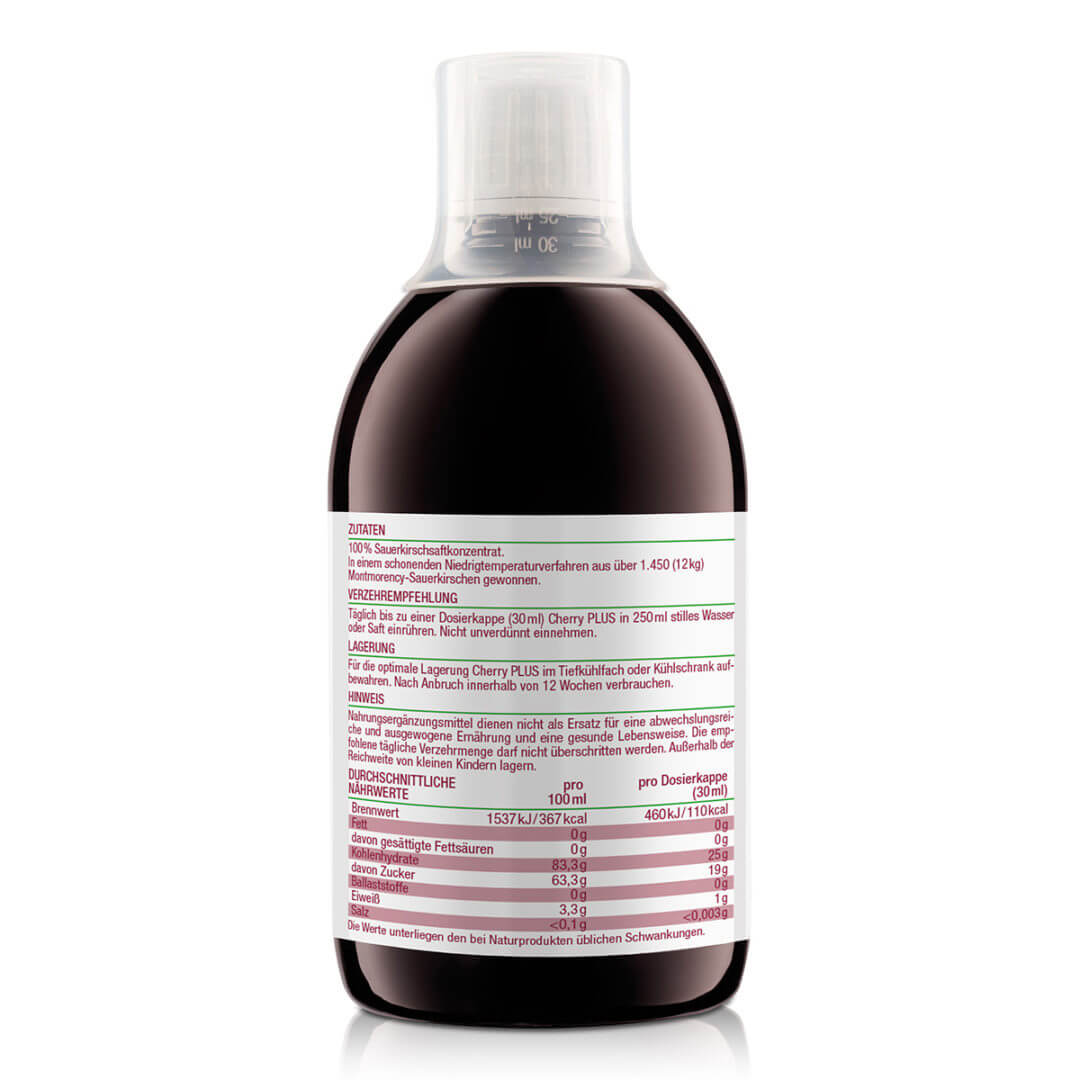 Cherry Plus Konzentrat Montmorency Sauerkirschensaft