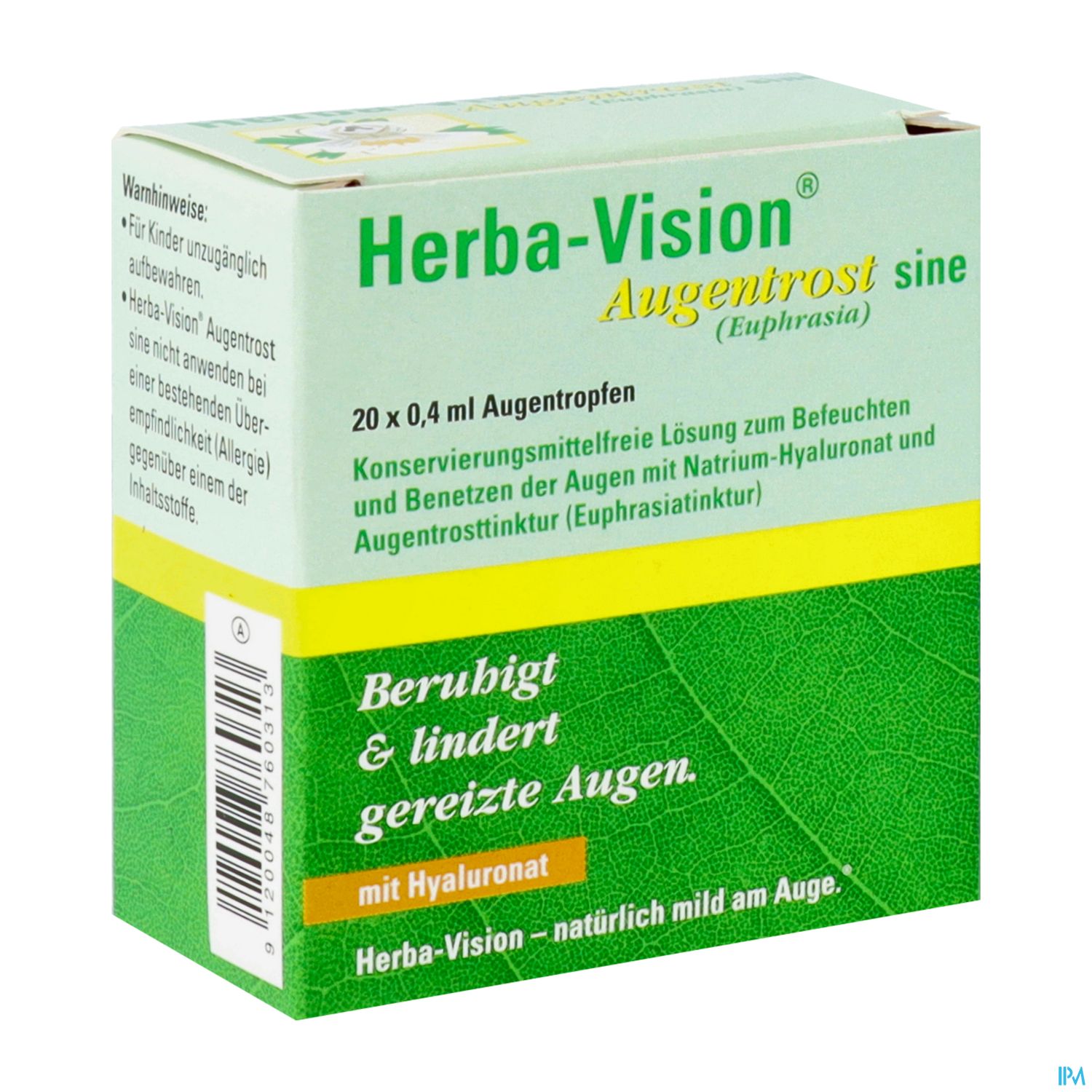 Augentropfen Herba-vision Augentrost/sine 0,4ml 20st