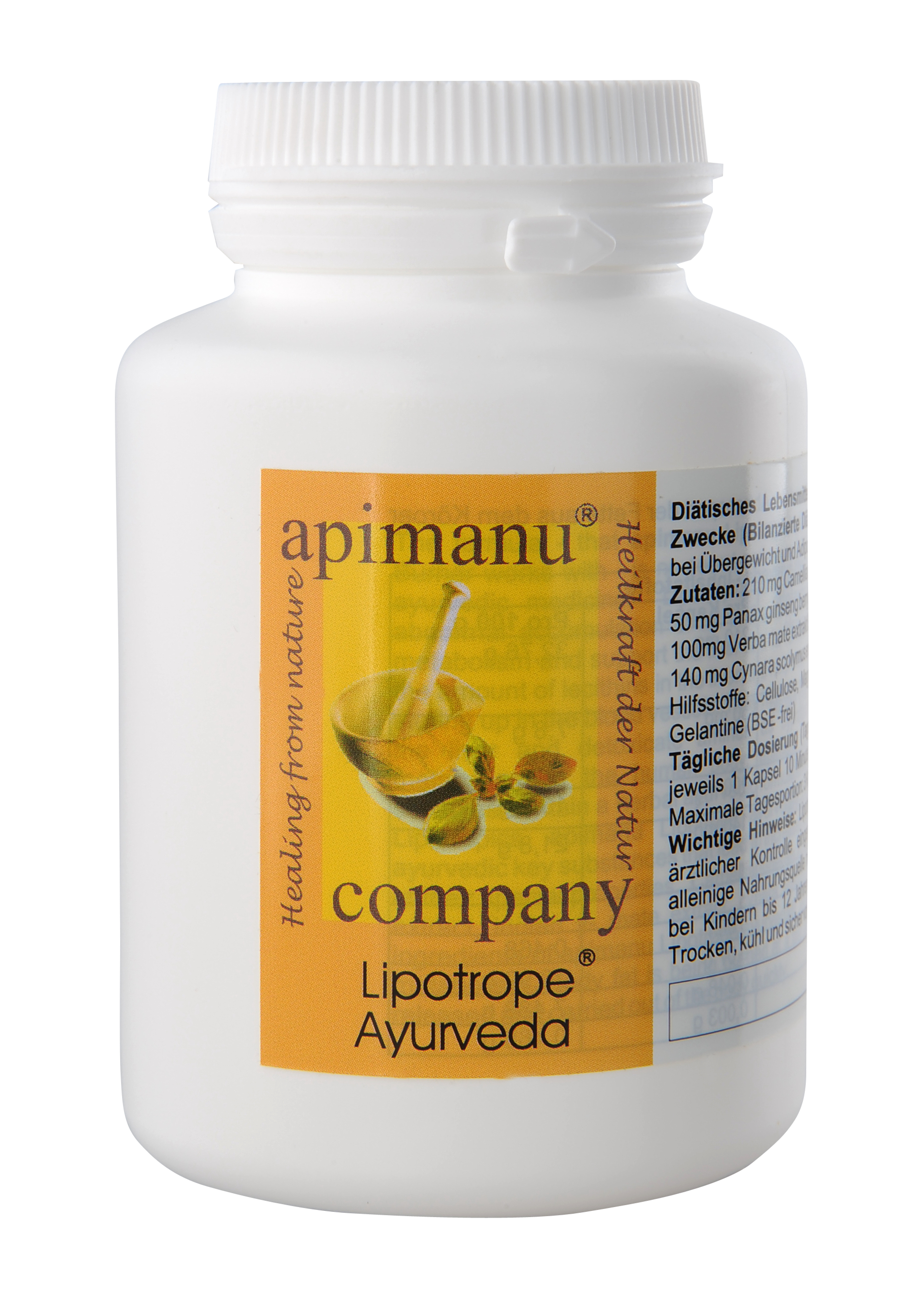 apimanu Lipotrope® rein pflanzliche Fettverbrennung