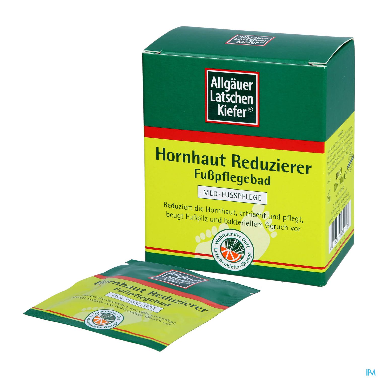 Allgaeuer Latschenkiefer Hornhaut Reduzier-fusspflegebad 10 X10g 100g