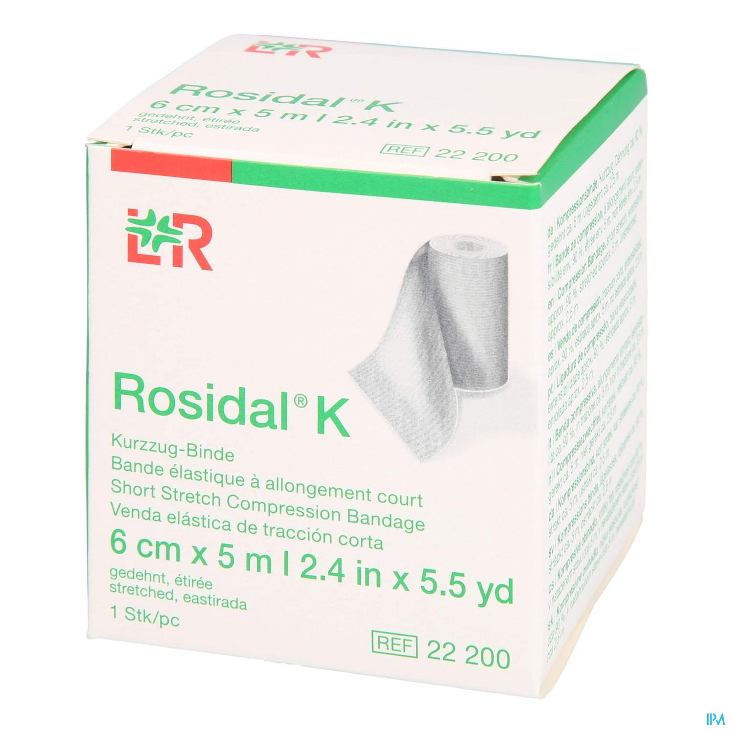 Elastische Binde Rosidal Kräftig 5mx 6cm