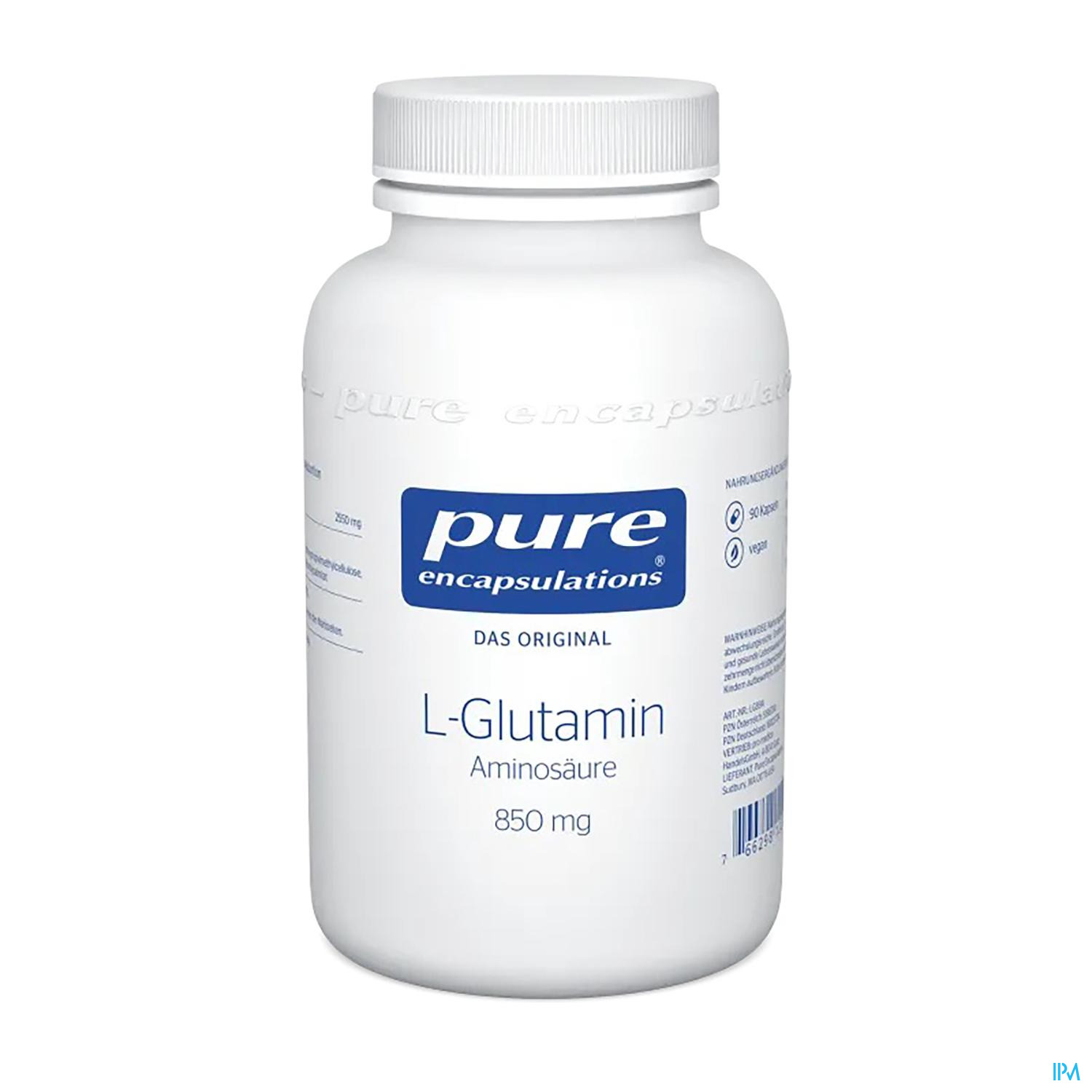 Pure Encapsulations l-glutamin 850mg 90 Kapseln