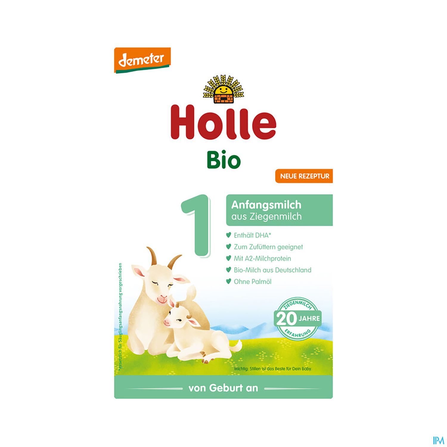 Holle Bio Anfangsmilch Ziege Saeuglingsmilch 1 400g