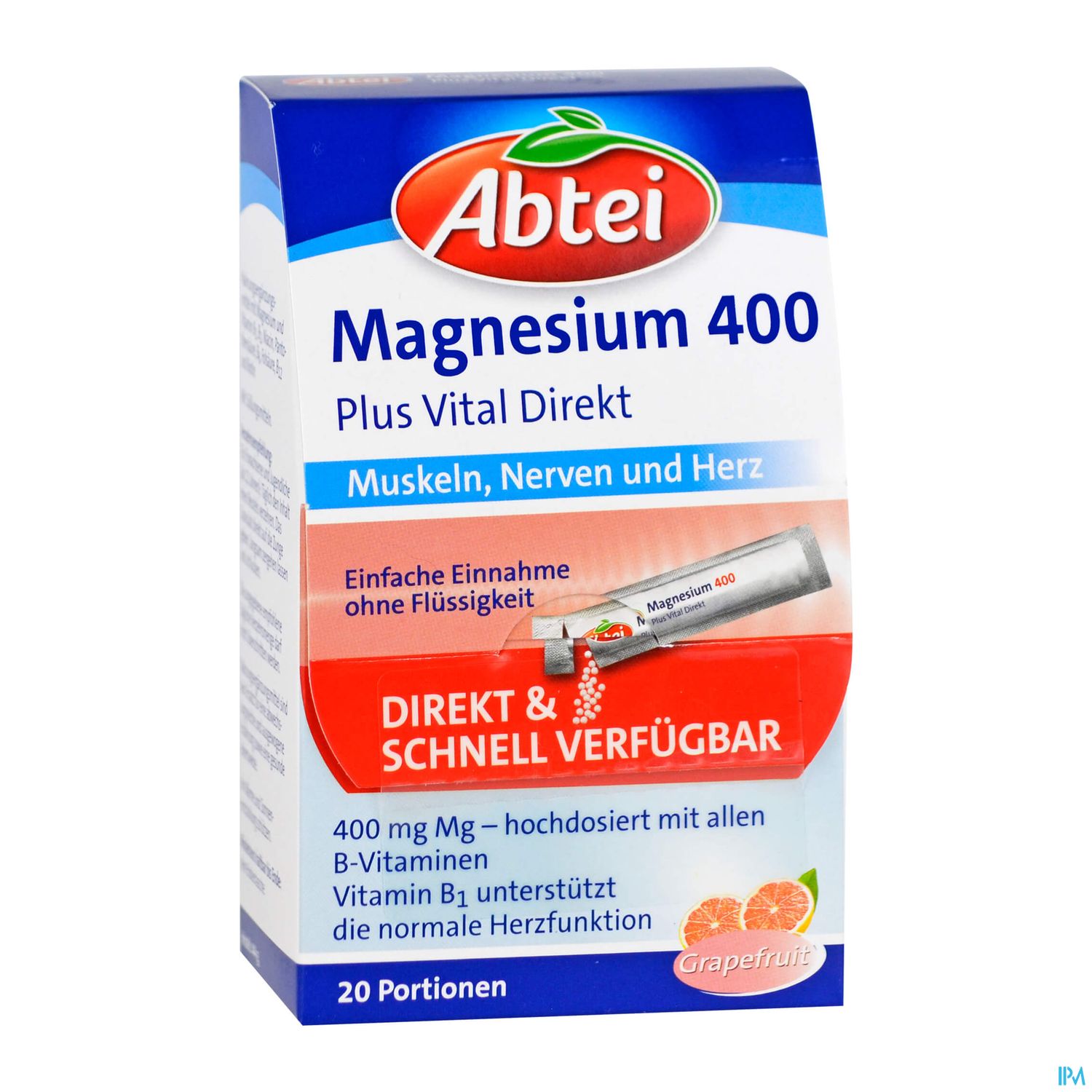 Magnesium Vital Direkt Granulat 400+ Abtei 5000030657 20st