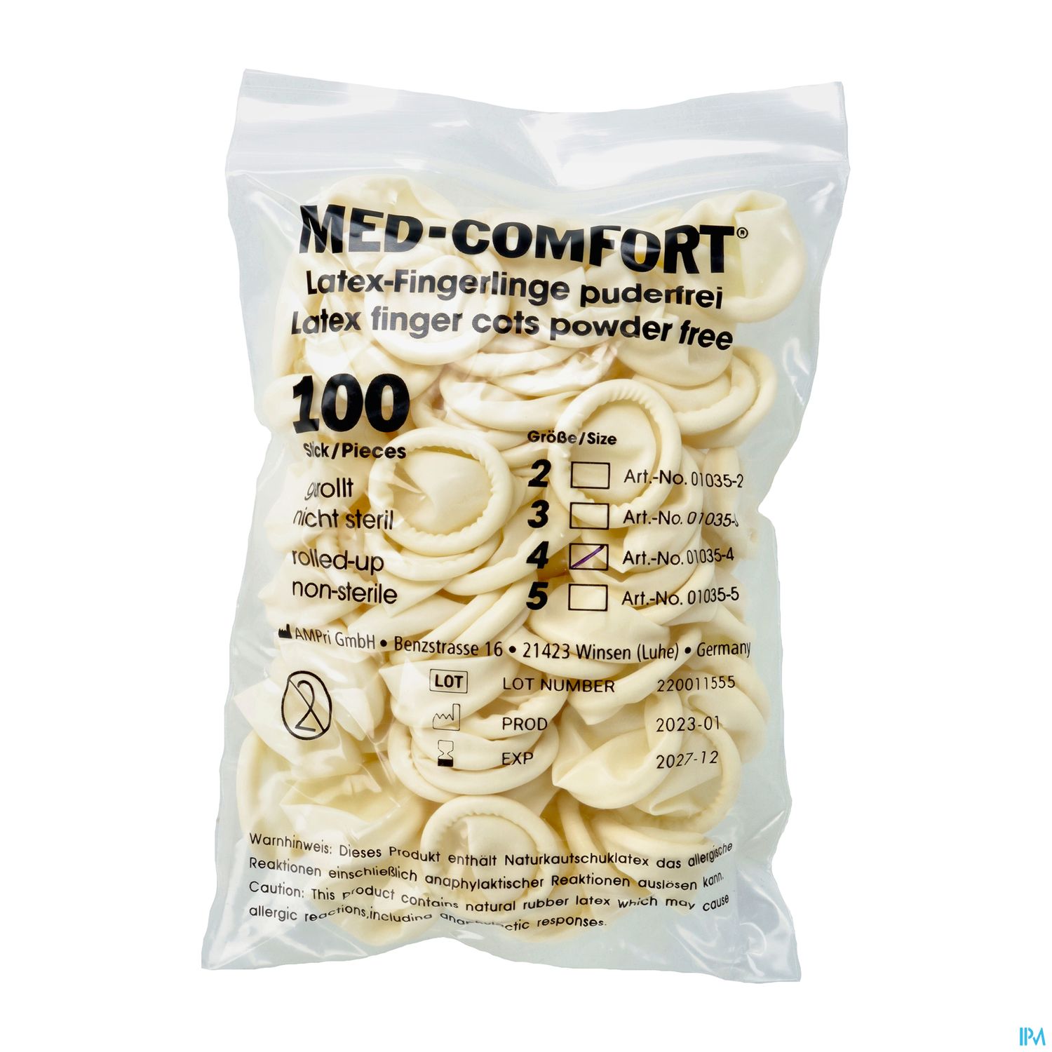 Fingerlinge Kondom Gr 4 100st