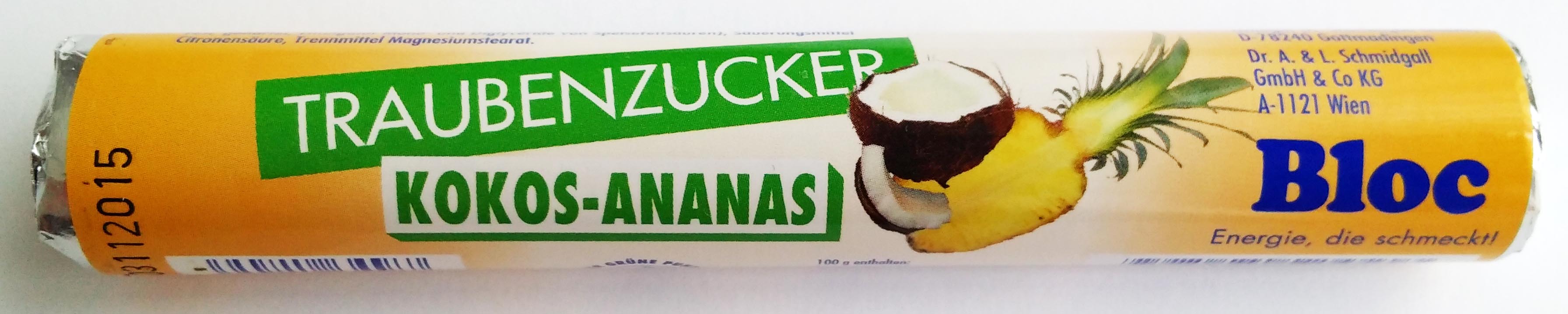 BLOC Traubenzucker Kokos-Ananas