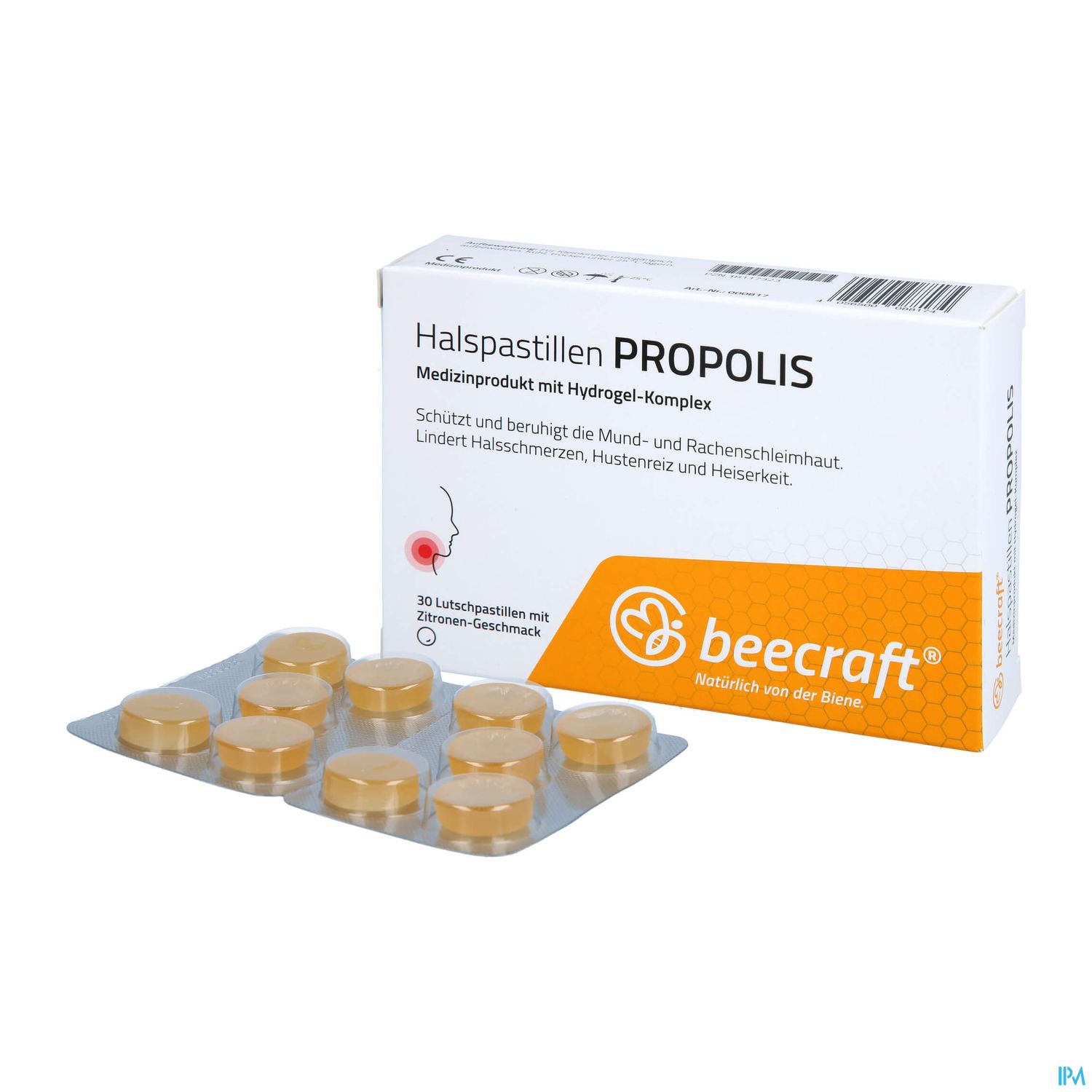 Propolis Beecraft Halspastillen 62011 30st